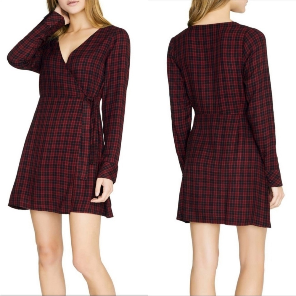 NWT Sanctuary Plaid Long Sleeve Dress